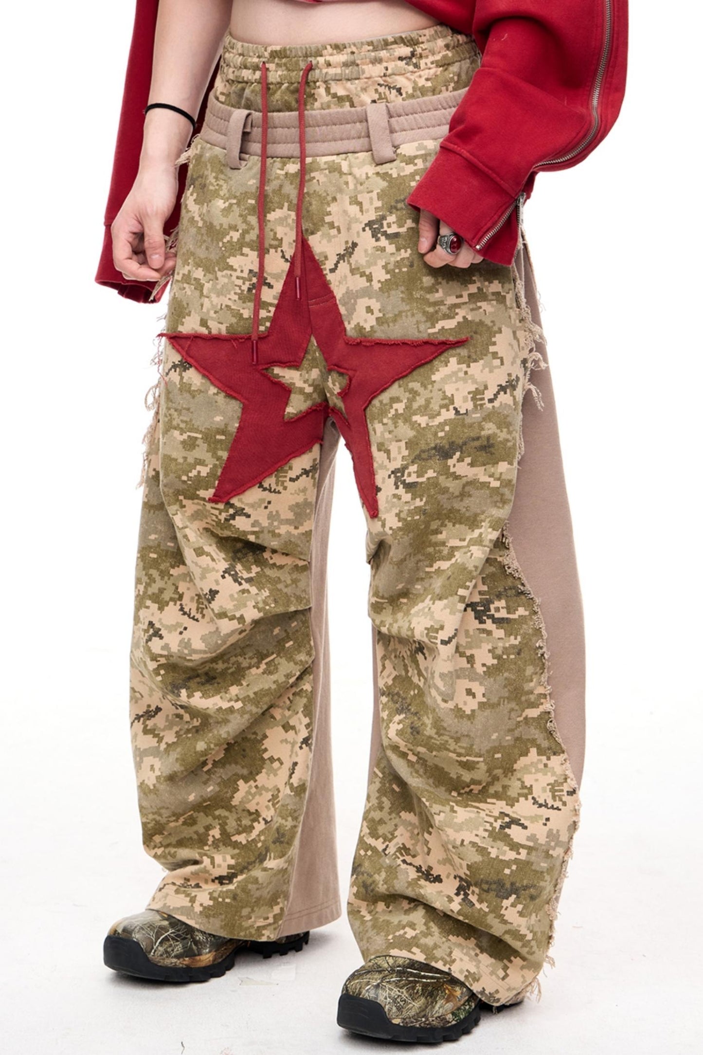 Raw Panel Camo Sweatpants