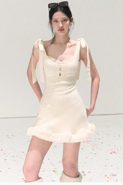 Snowfall Lace Knitted Dress