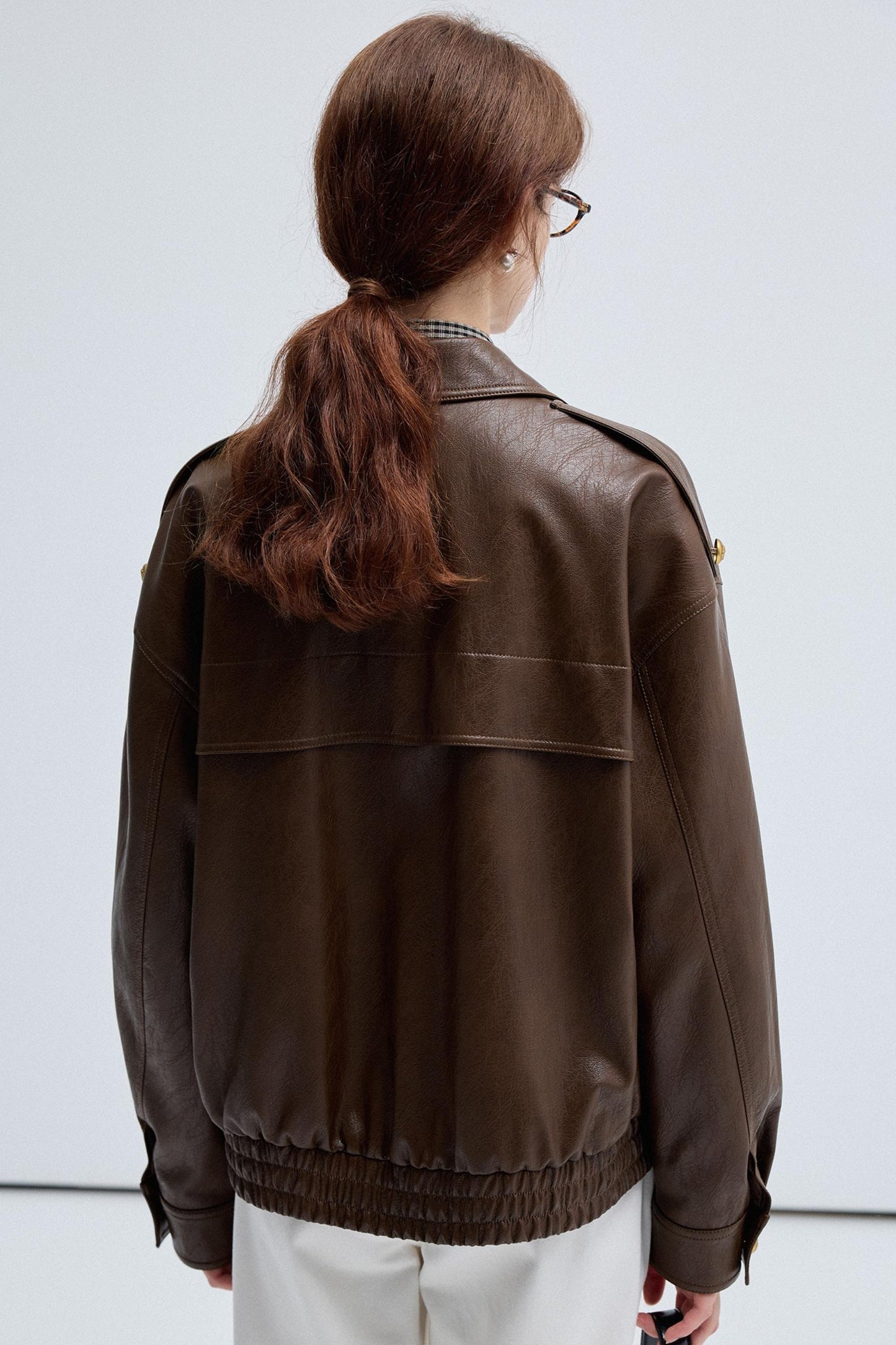 Retro Brown Leather Jacket