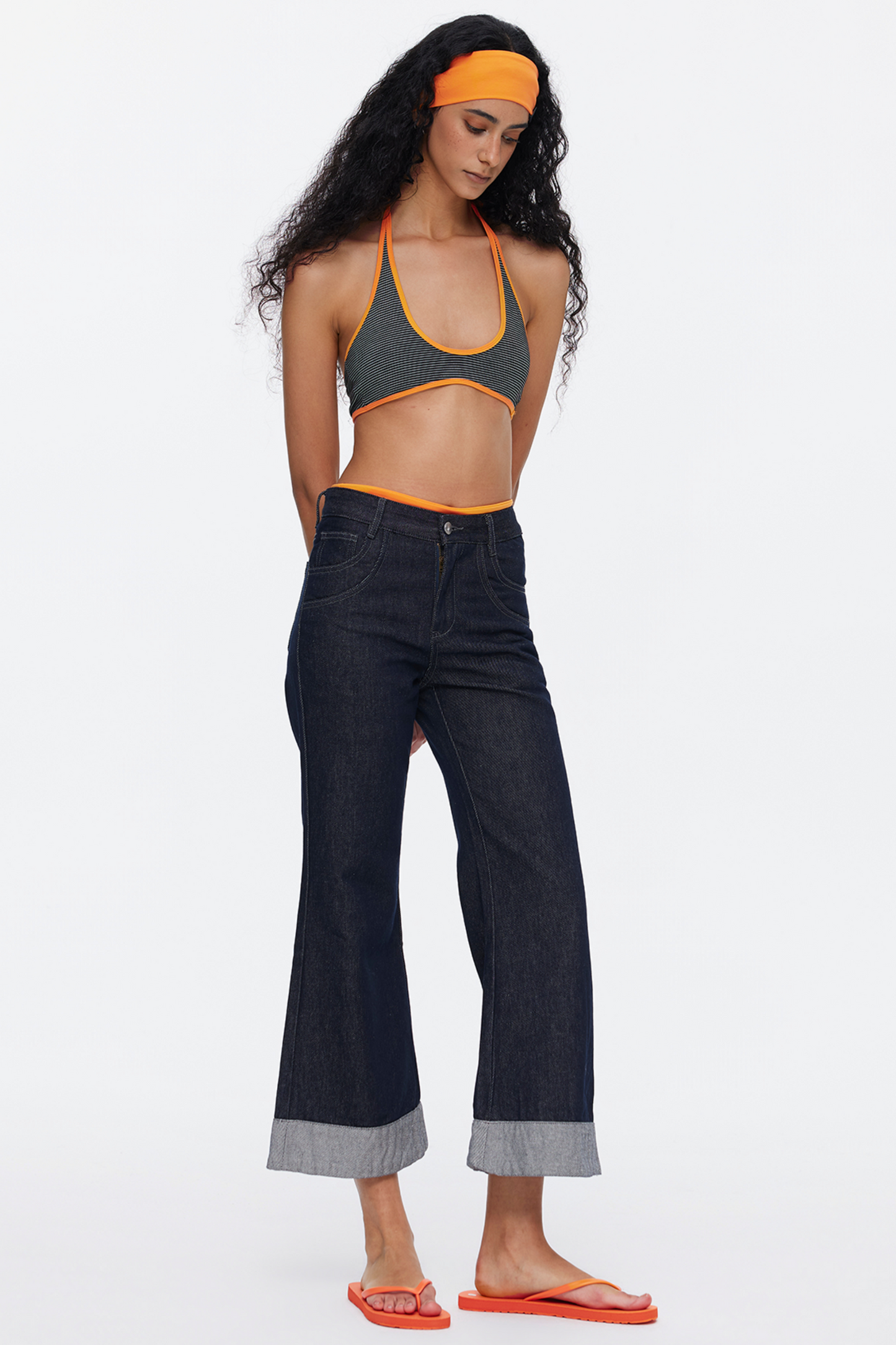 Vintage Flared Denim Pants