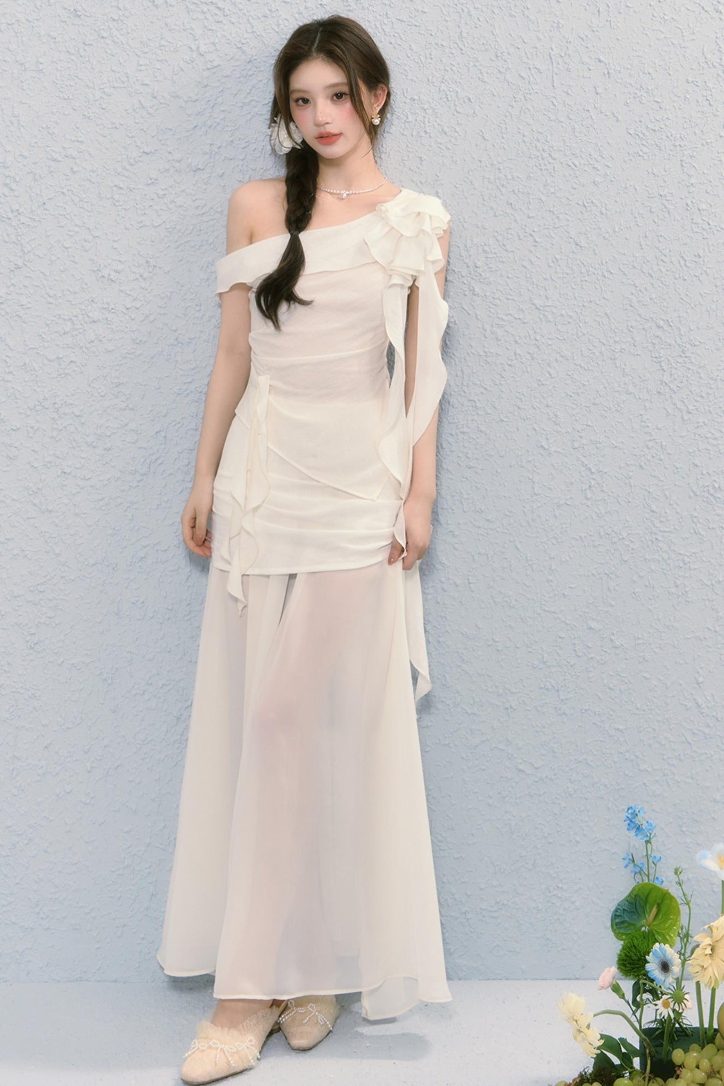 Elegant Rose Skirt Set-Up