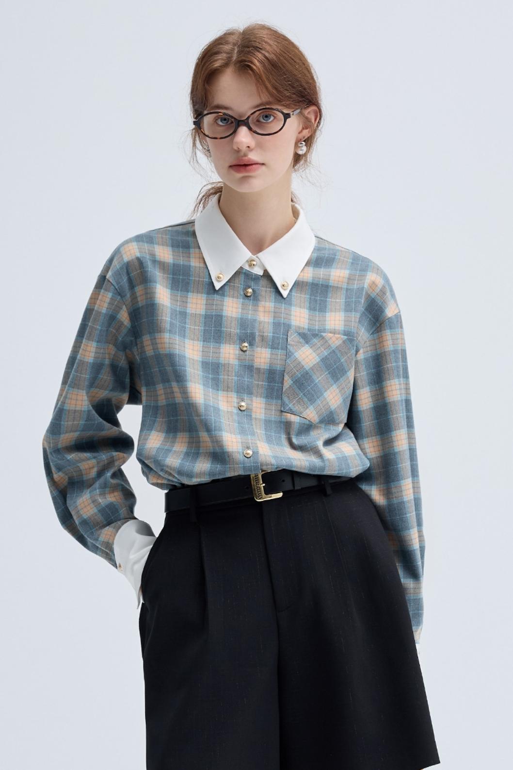 Vintage British Plaid Shirt