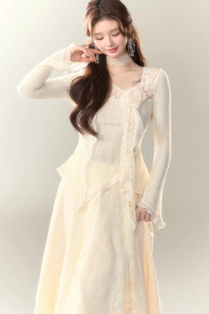 Wild White Tea Skirt Set-Up