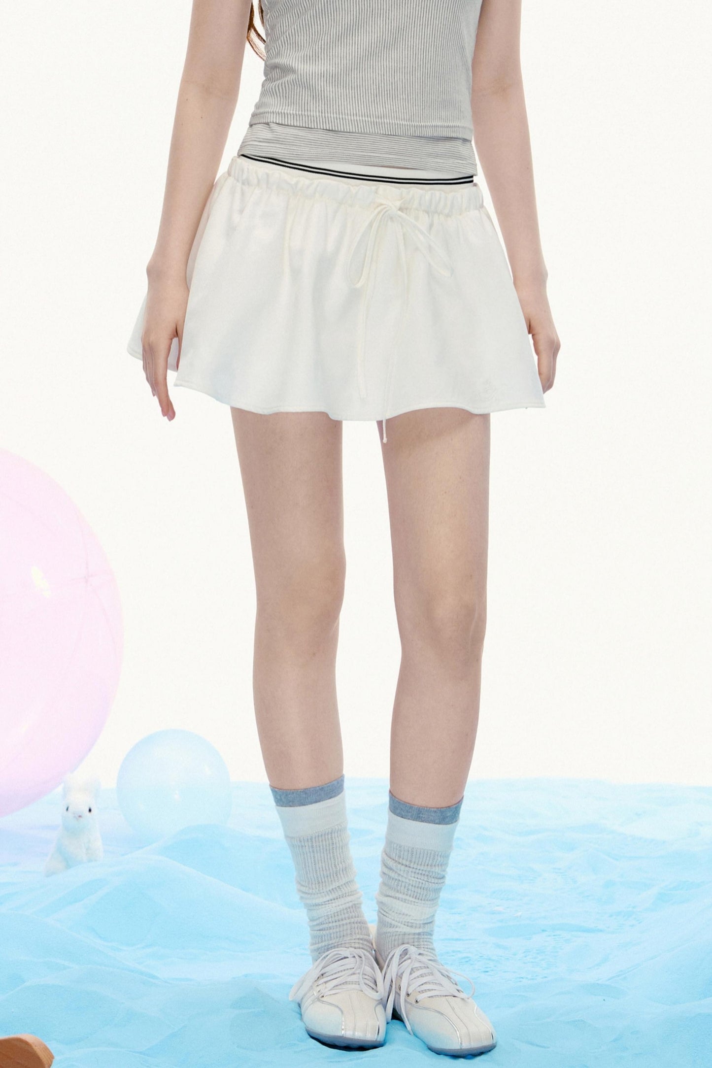 Vintage Embroidered Cropped Skirt