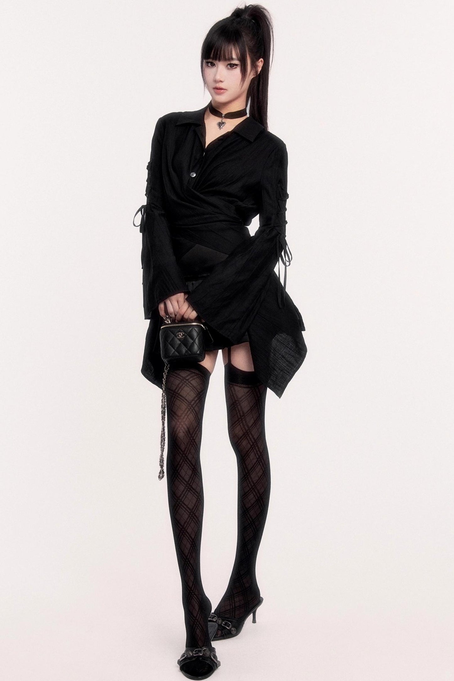 Romantic Halloween Flared Sleeve Shirt