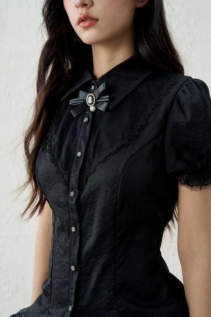 Ghost Girl Puff Sleeve Top
