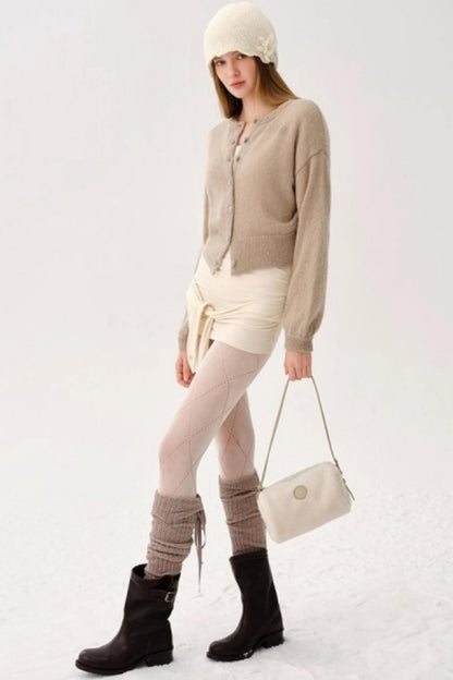 Alpaca Wool Embroidered Cardigan