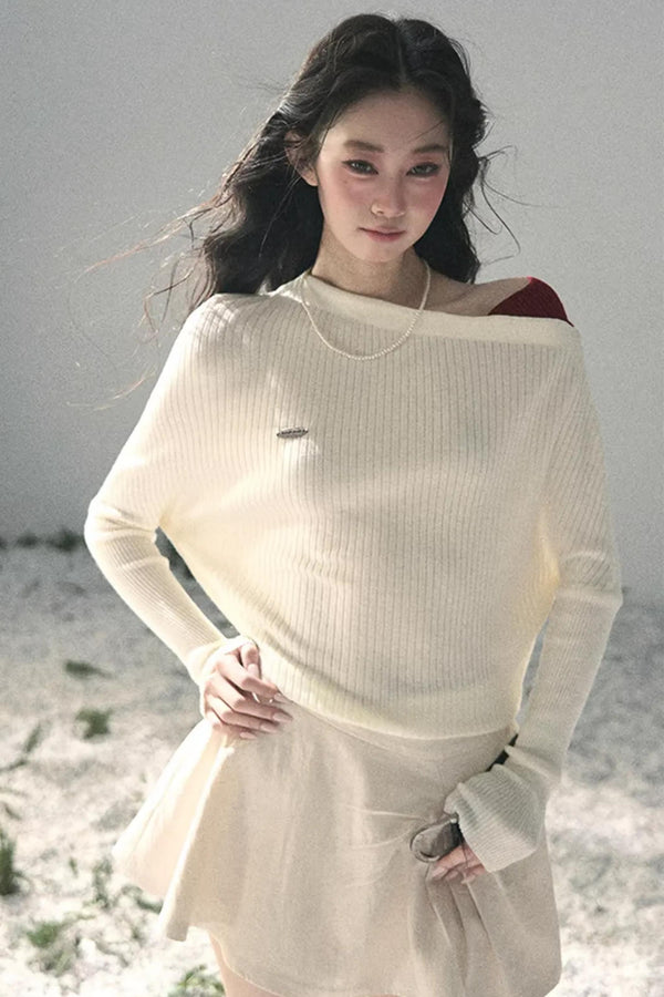 The Ashes Off-Shoulder Knit Top