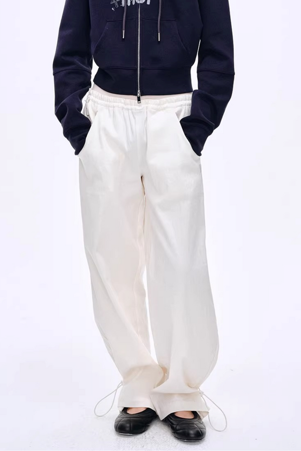 Lyocell Blend Color-Block Pants