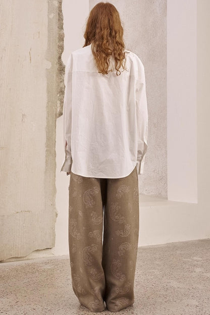 White Long-Sleeved Shirt