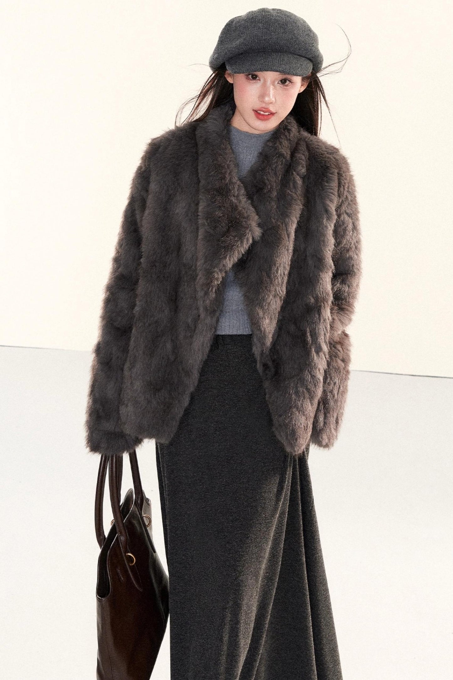 Elegant Knitted A-Line Skirt