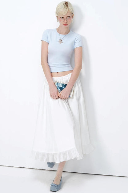 High-Waist A-Line Skirt