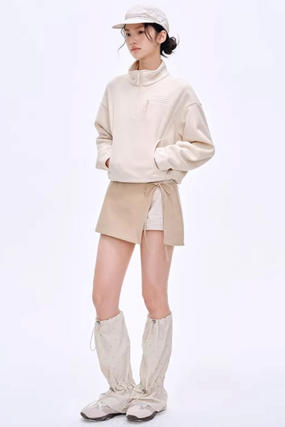 Side Slit Hip-Hugging Skirt Pants