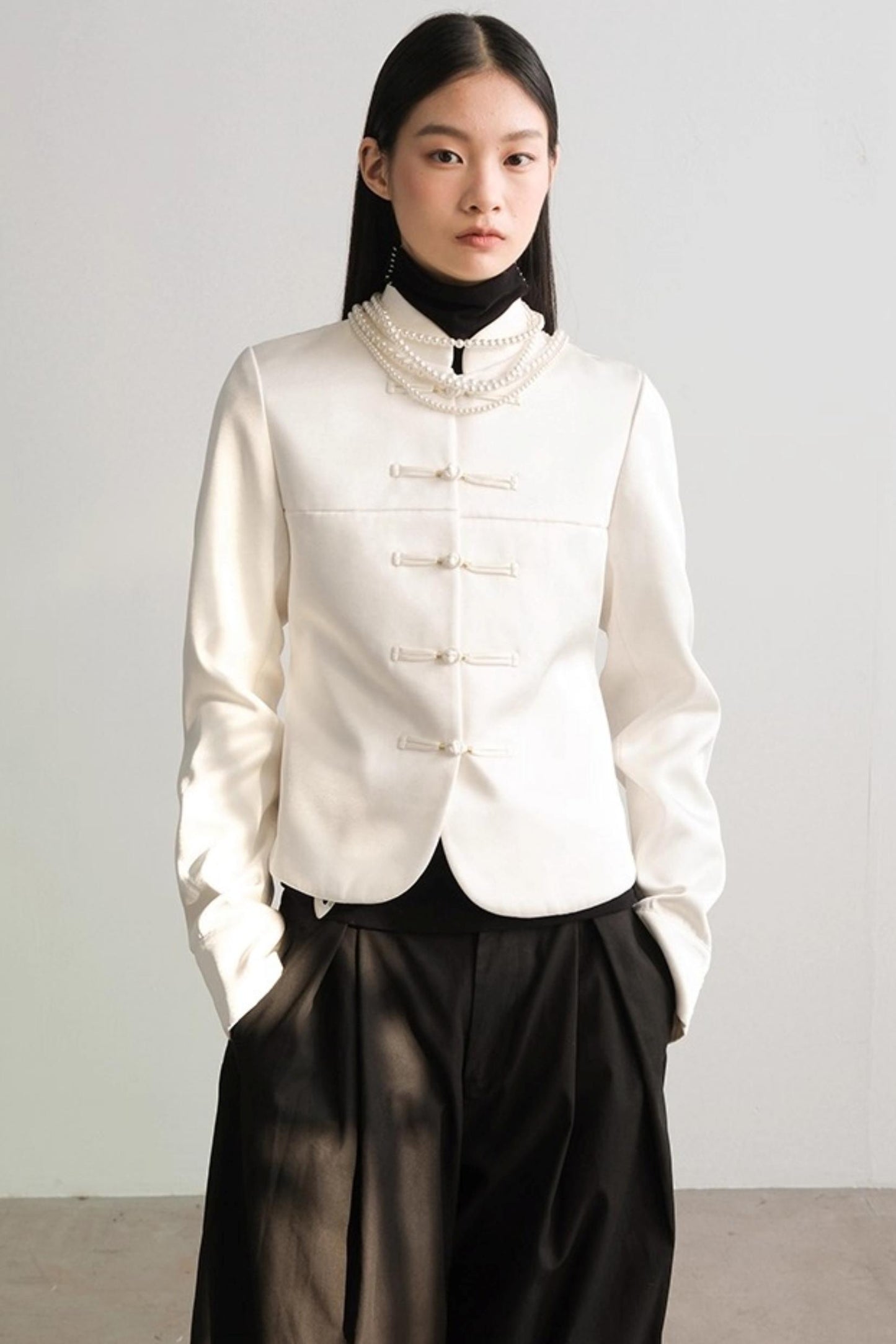 Satin Modern Fit Winter Coat