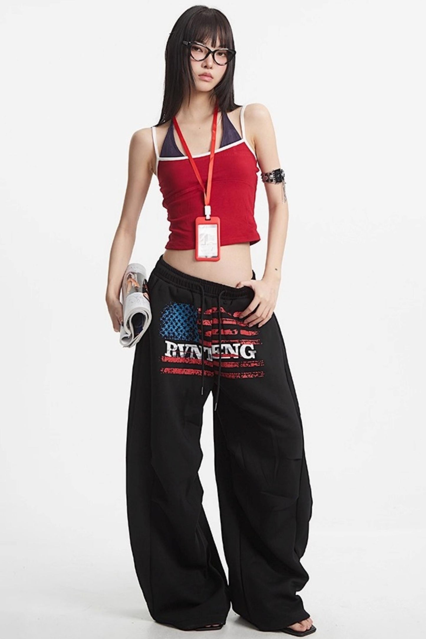 Loose Pleated Sweatpants