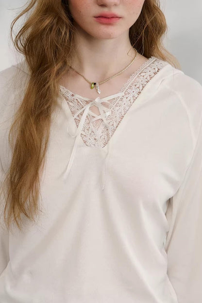 Morning Light Lace Knit Top
