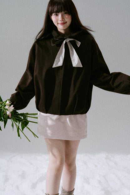 Caramel Croissant Patchwork Jacket