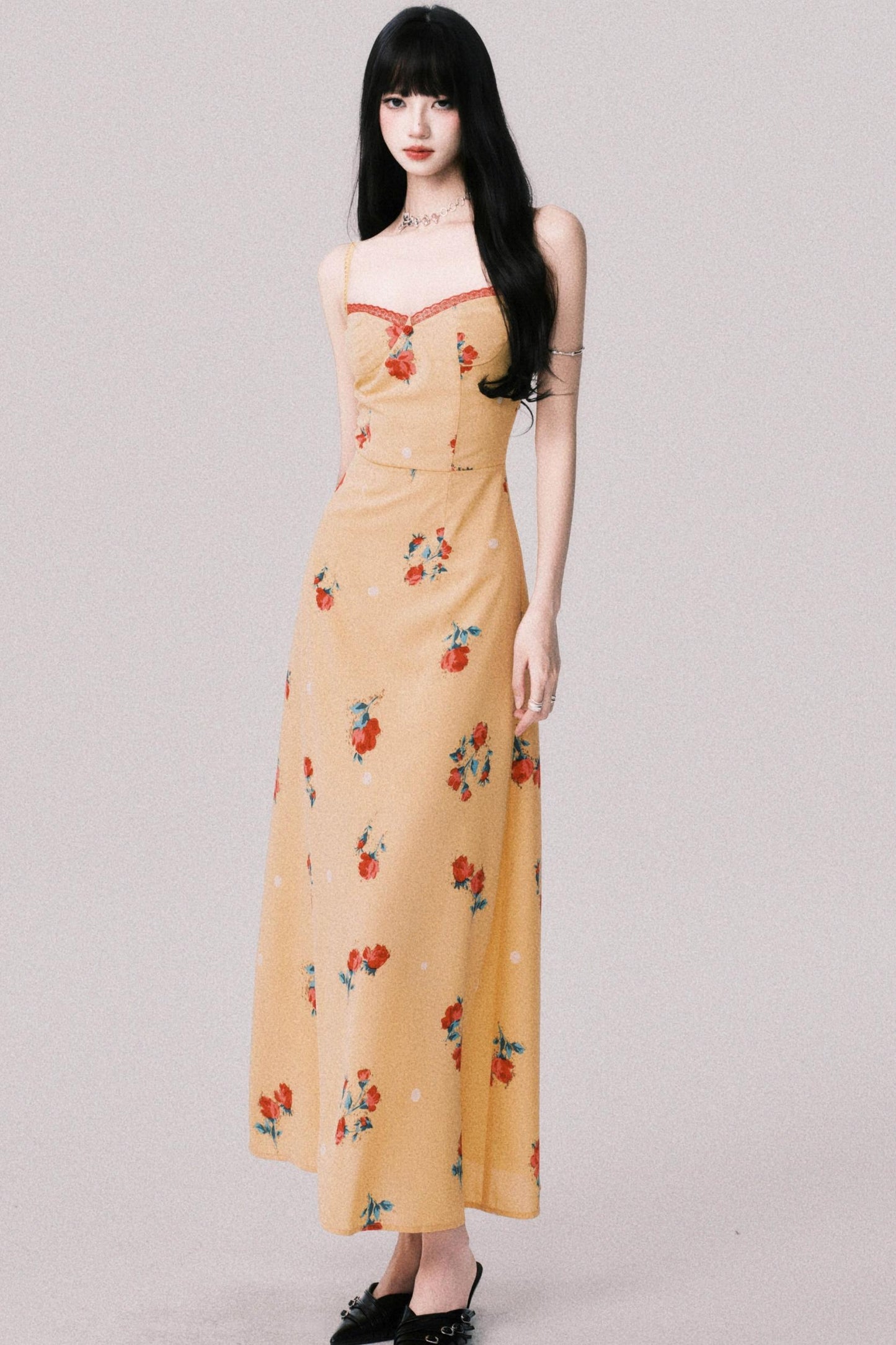 Twilight Floral Halter Dress