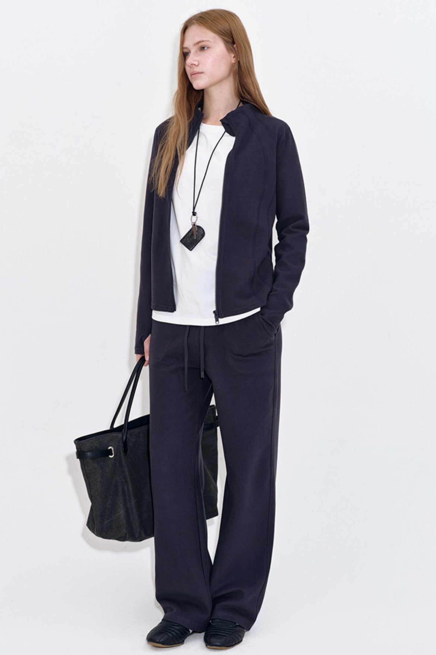 Urban Modern Sporty Cardigan Suit & Pants Set-Up