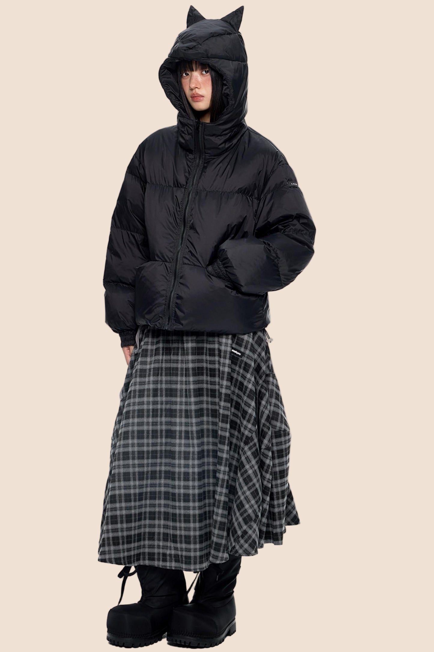 Winter White Short Down Jacket