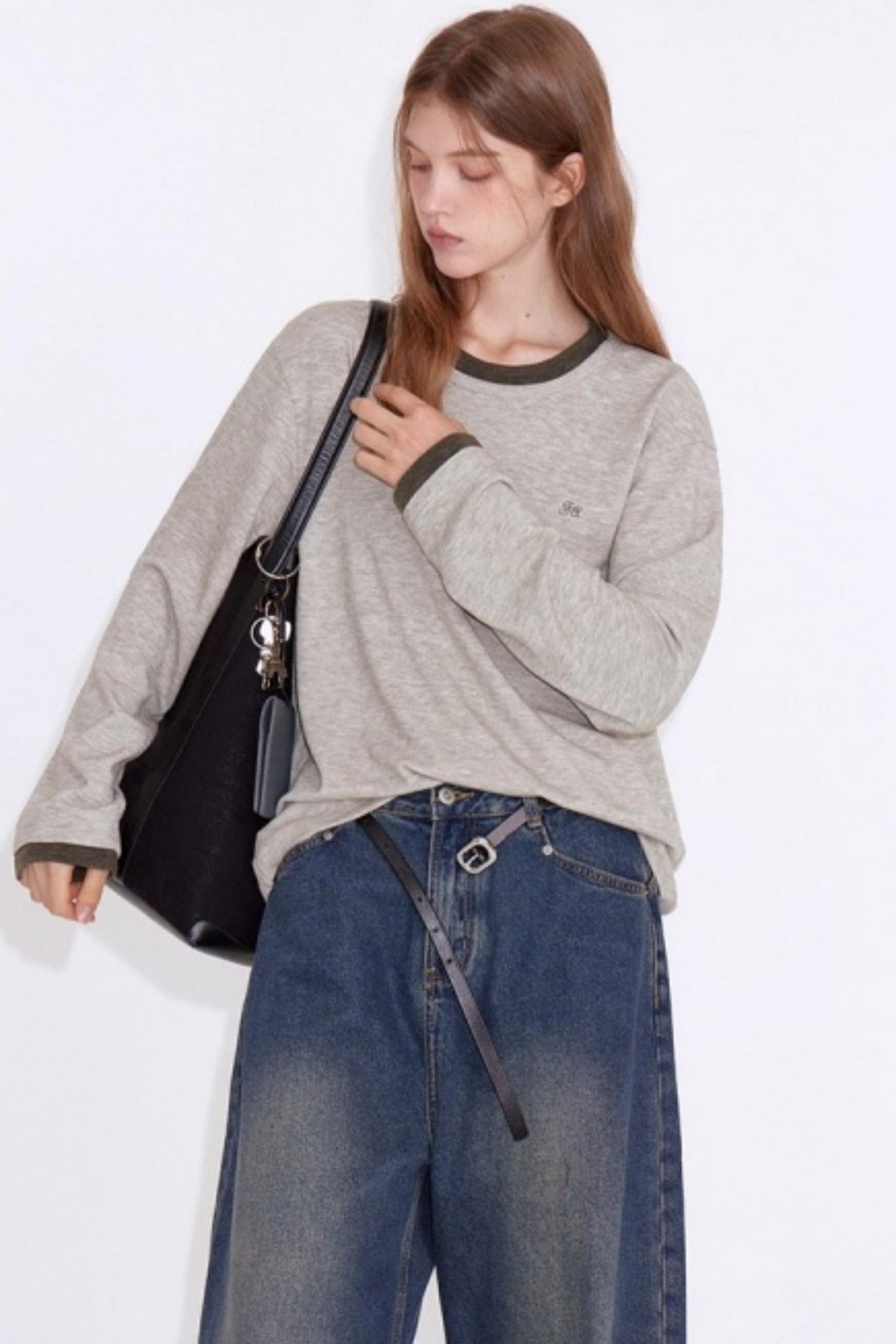 Color-Blocked Faux Sweater