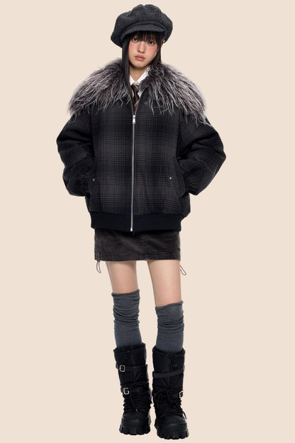 Shawl Plaid Cotton Jacket