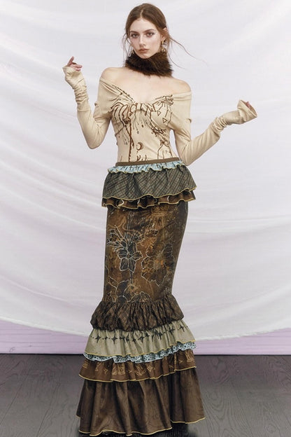 Off-Shoulder Knot Base Shirt