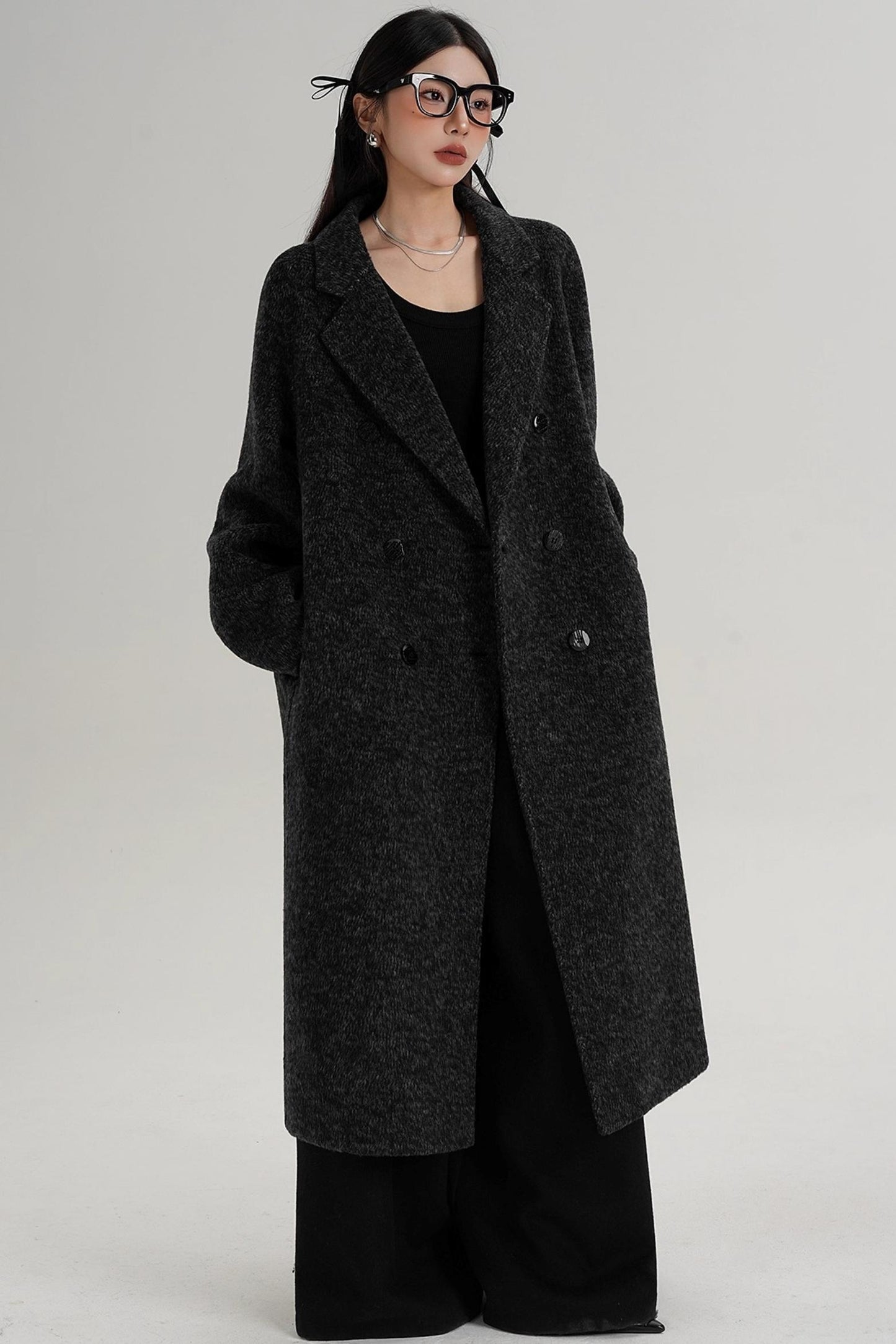 Textured Wool Suit Coat