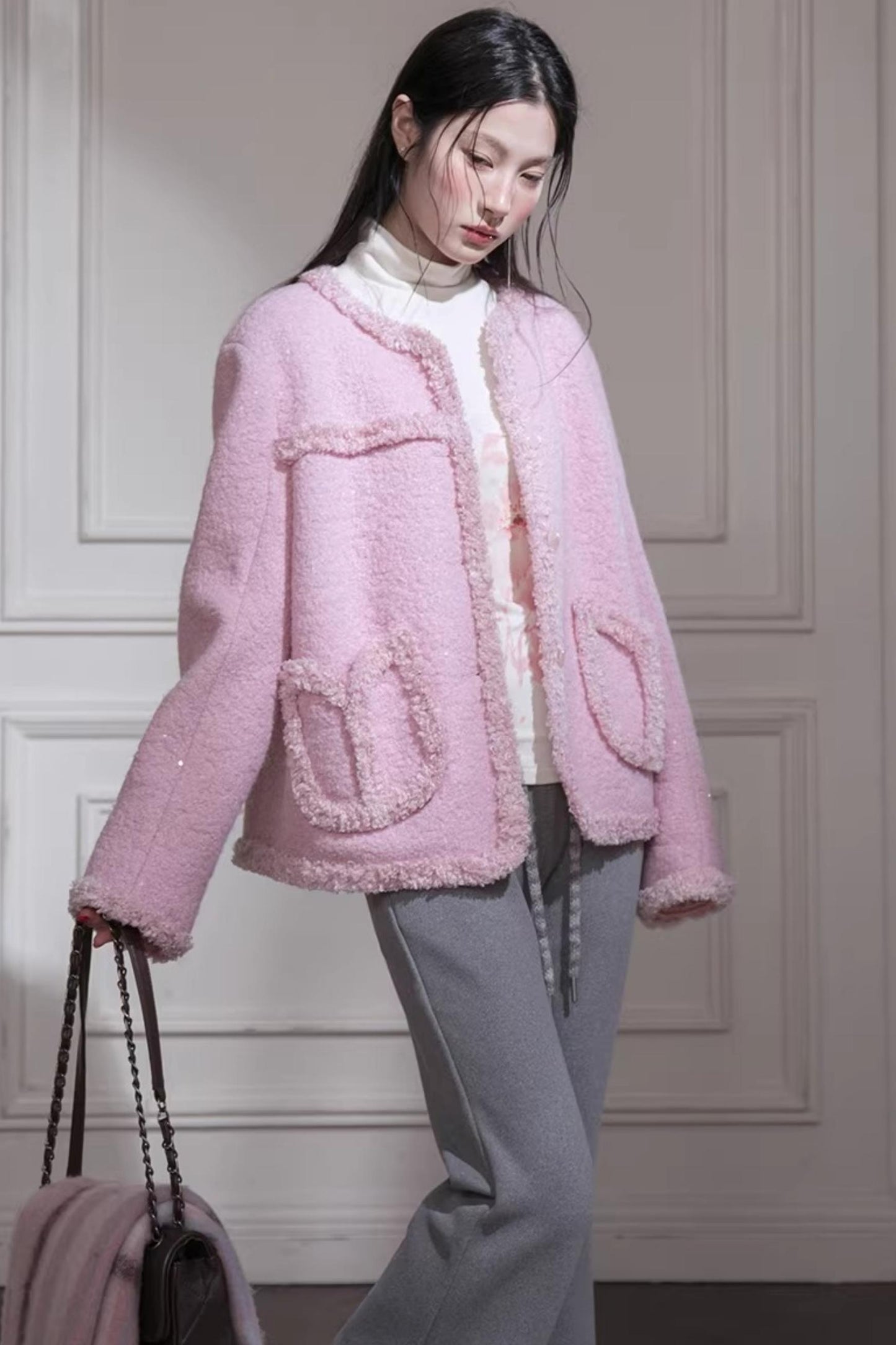 Velvet Cherry Apricot Blouse