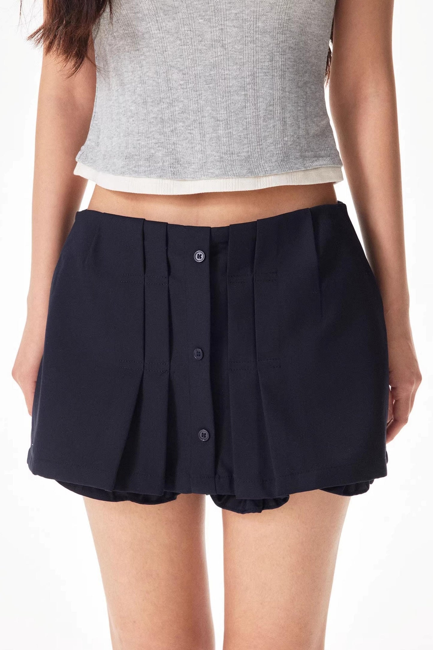 Retro Ruffled Blazer Skirt