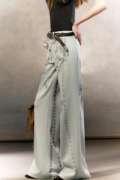 Pearl Print Fleece-Lined Pants