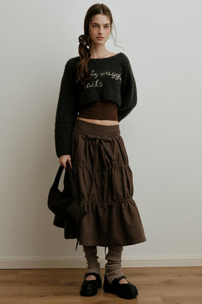 Light Luxury Wool Jacquard Top