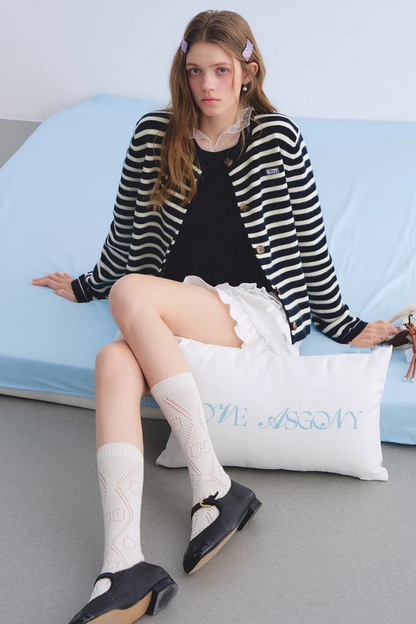 Wool Blend Retro Cardigan