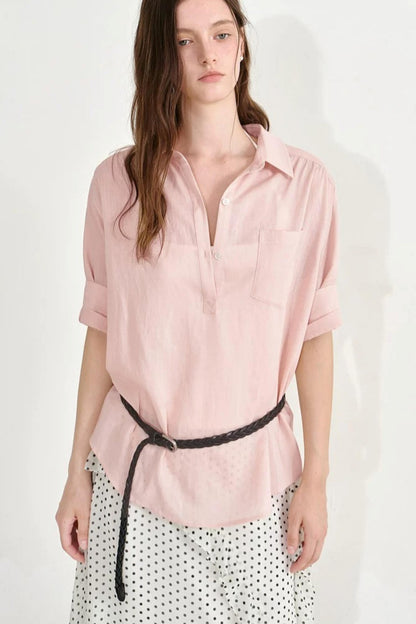 Korean Lapel Blouse