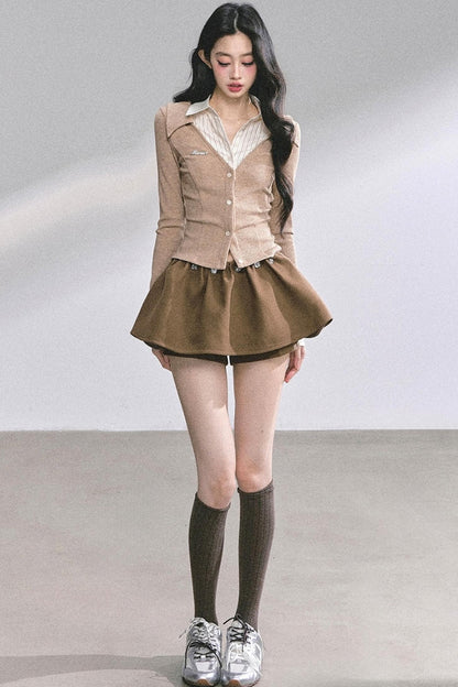 Autumn Striped Polo Shirt