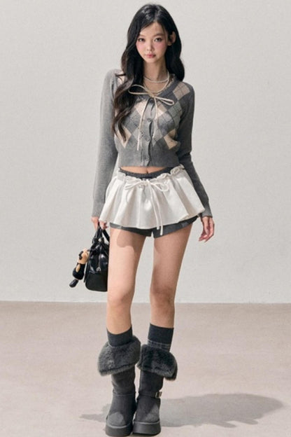 Plaid Annie Waltz Skirt