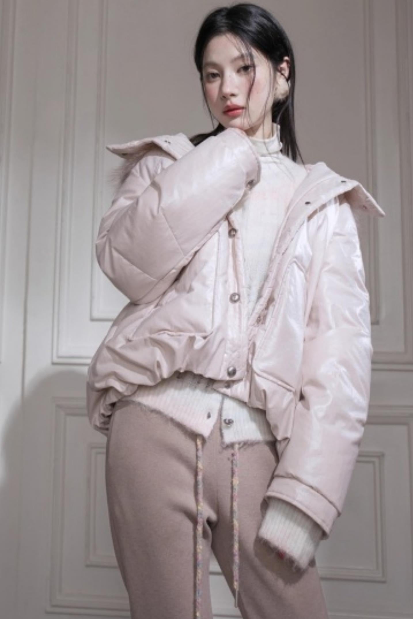 Wool Silk Flared Sweatpants