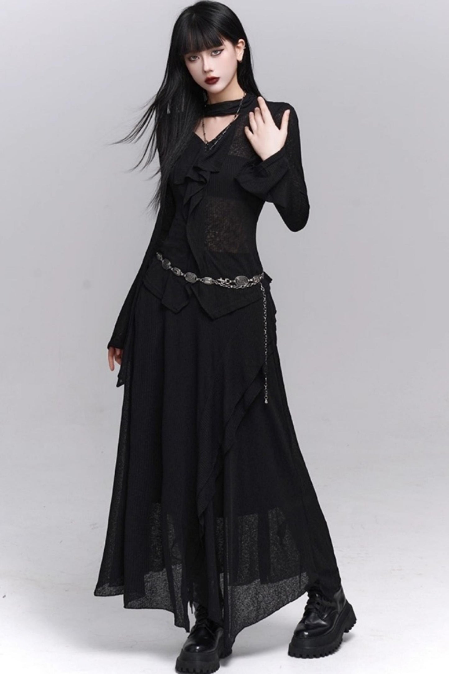 Autumn Korean Suit Skirt Set-Up