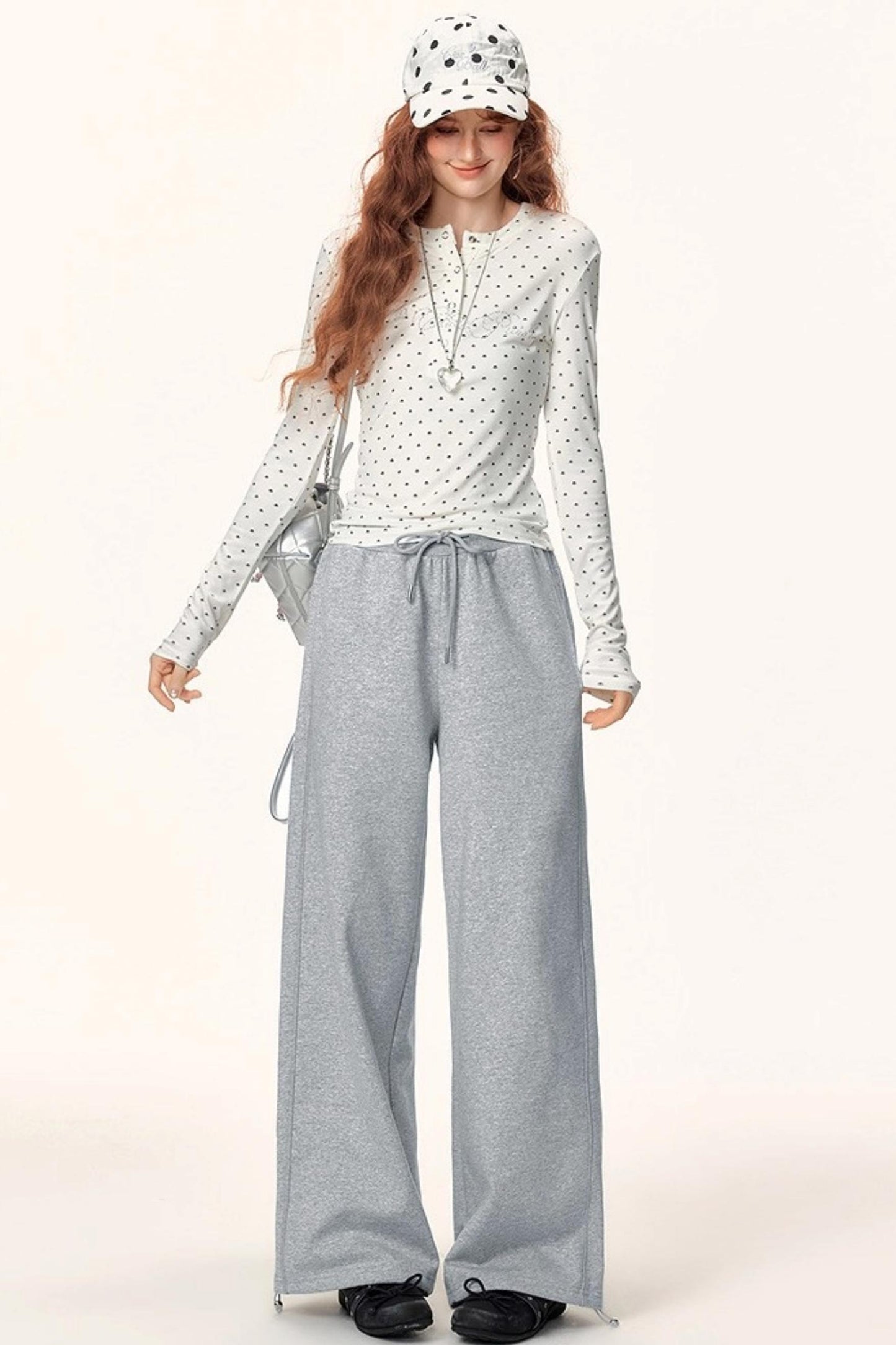 Visible Seam Drawstring Pants