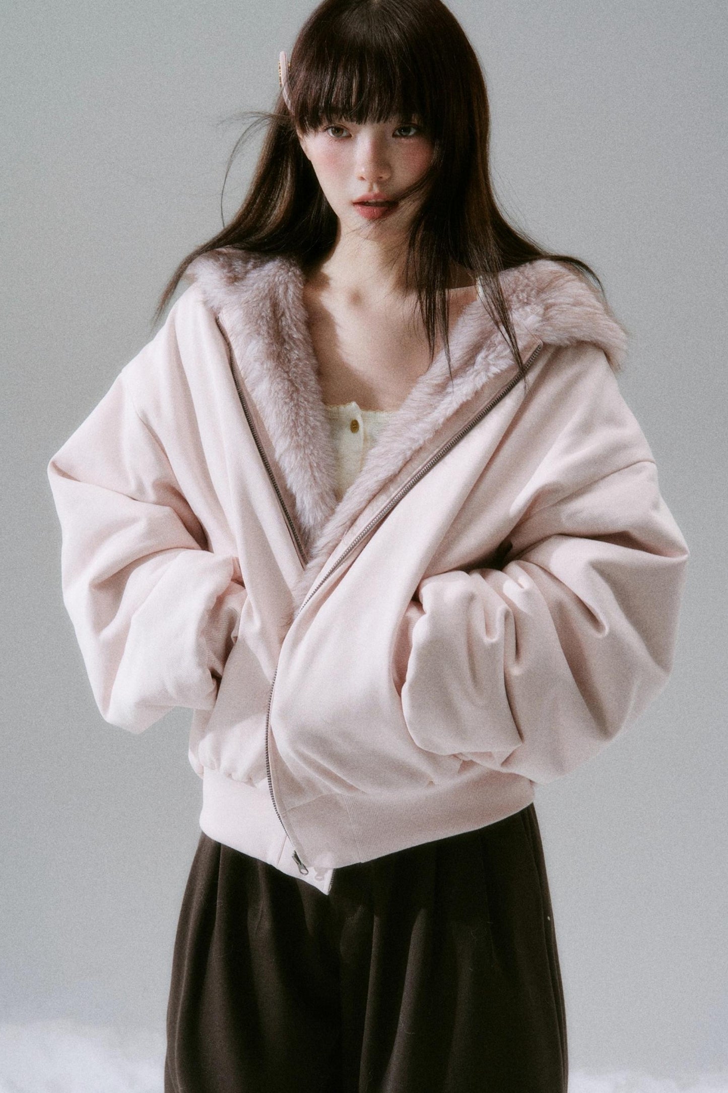 Casual Plush Reversible Jacket