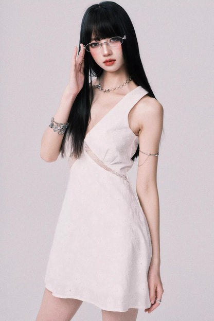 Lace Patchwork V-Neck Summer Dress