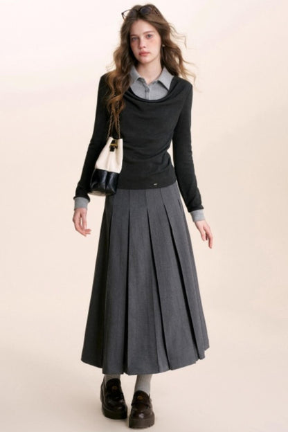 Color-Blocking Knit Top