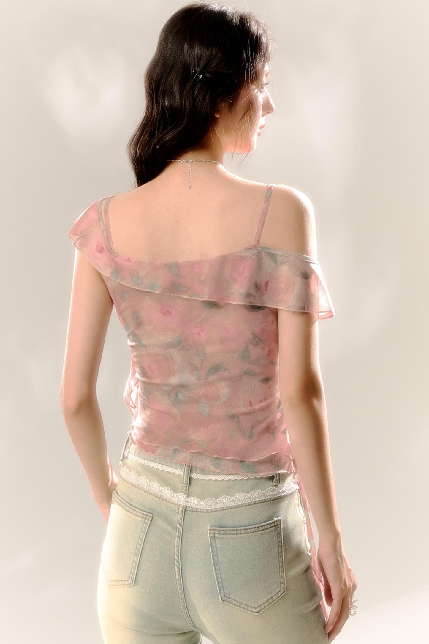 Rose Confession Vintage Fungus Trim Top