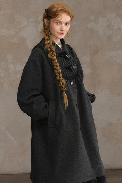 Sweetheart Pane Woolen Jacket Shawl Set-Up