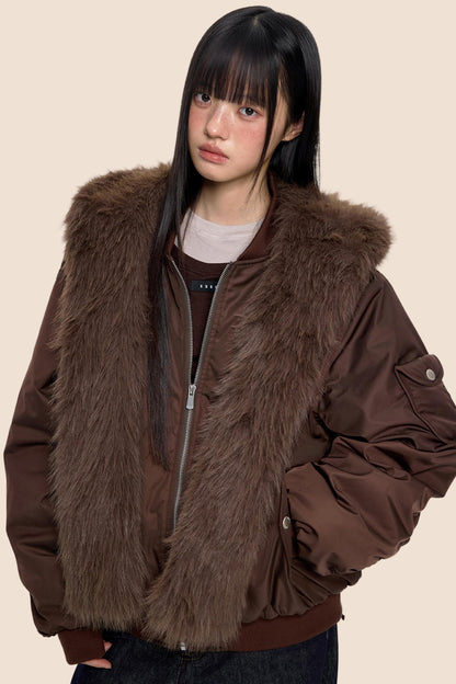 Cargo Cotton Dark Brown Jacket