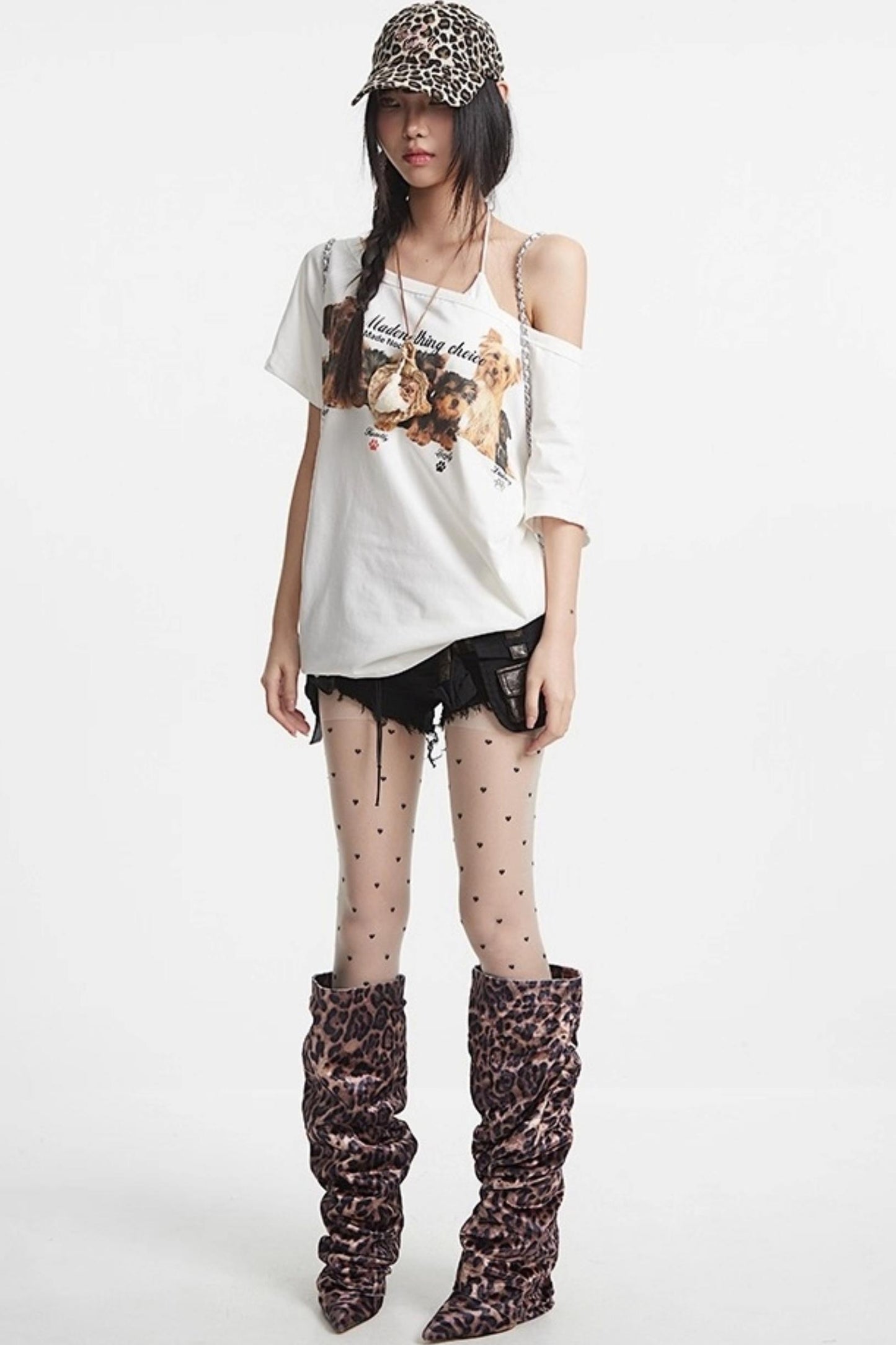 Slanted Shoulder Tee