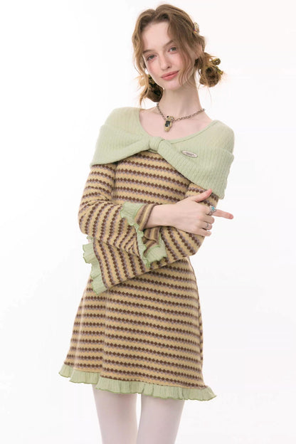 Sweet Dreams Plaid Knit Dress
