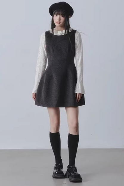 Hepburn Woolen A-Line Dress