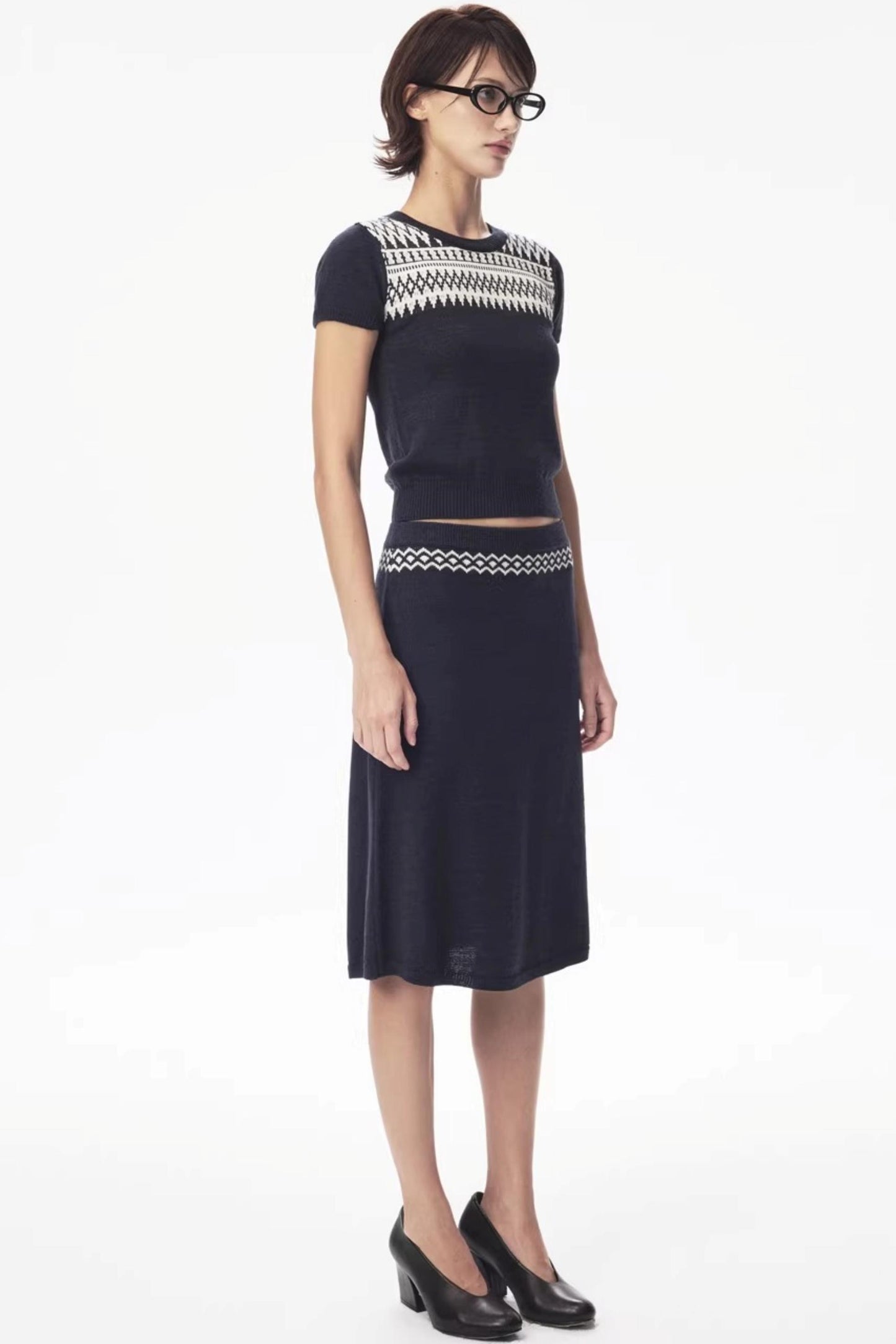 Wool Fair Isle Knit Set-Up