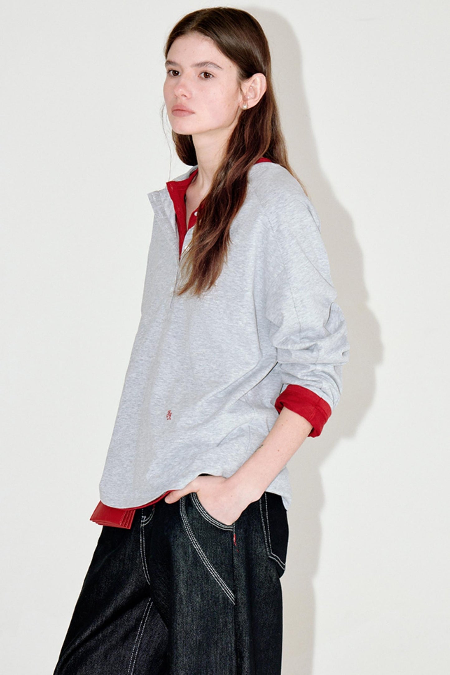 Retro Raglan Henry Top